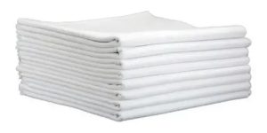 Kit 10 Panos De Prato Cozinha Branco Liso 45x75cm Gigante Branco Liso