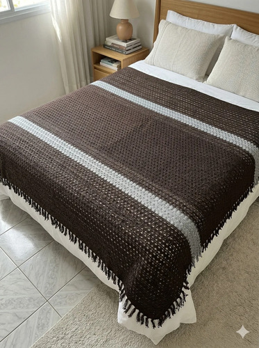 Colcha Tricô King 270x250 Luxo Premium Cama Sofá Decorativa - Imagem 13