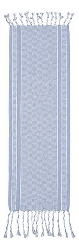 Kit Passadeira Para Cozinha De Tear 3 Peças Promoção Barato 42 Cm 1.2 M Azul - Imagem 3