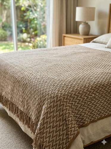 Colcha Tricô King 270x250 Luxo Premium Cama Sofá Decorativa
