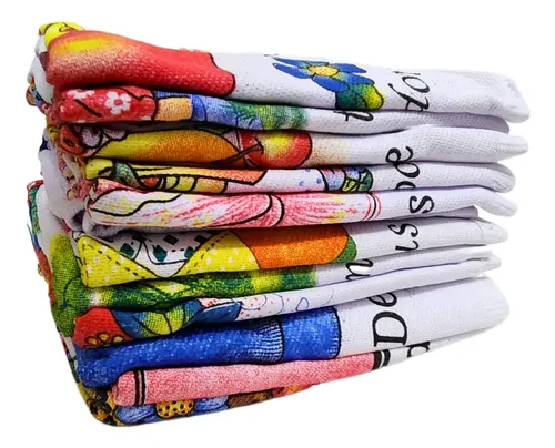 Kit 12 Panos De Prato Estampados 45x75cm Alta Absorção - Imagem 2