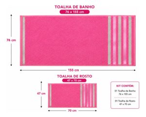 Kit 2pç Toalha De Banho ,rosto Savitex Gigante Macia Premium